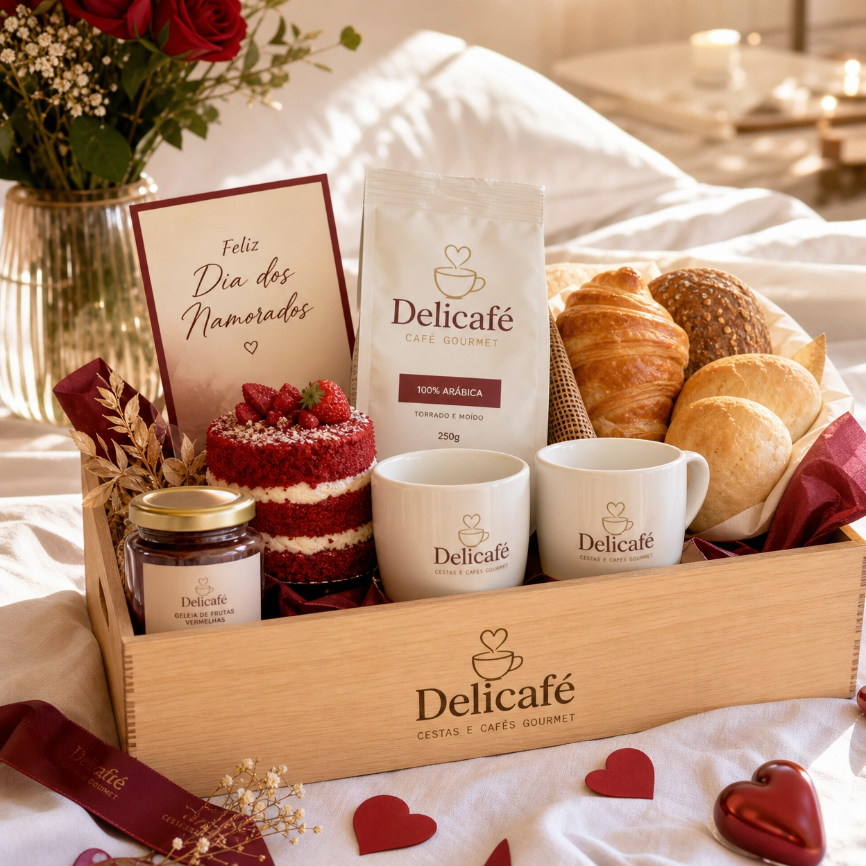 Cesta Caf� com Amor